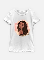 Disney Princesses Watercolor Moana Youth Girls T-Shirt
