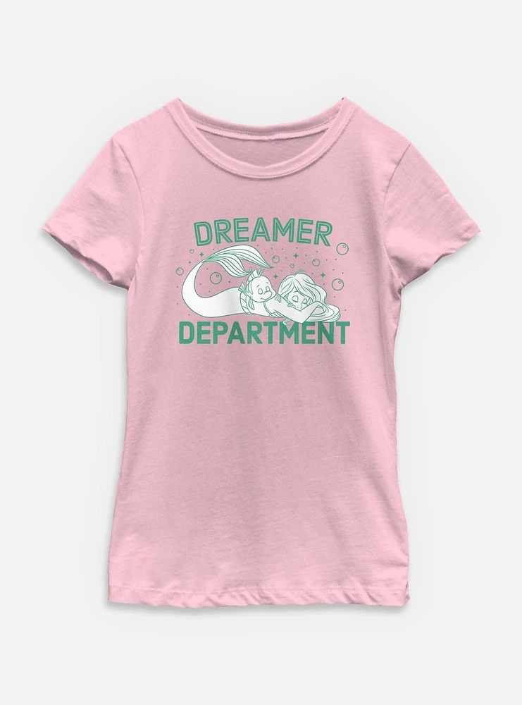 Disney Princesses Ariel Dreamer Department Youth Girls T-Shirt