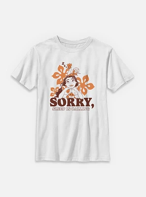 Disney Princesses Moana Sorry Sleep Is Calling Youth T-Shirt