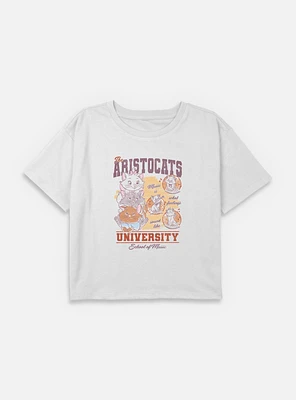 Disney The AristoCats School Of Music Youth Girls Boxy Crop T-Shirt
