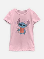 Disney Lilo & Stitch Be My Valentine Youth Girls T-Shirt