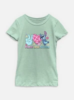 Disney Lilo & Stitch Peace Love Youth Girls T-Shirt