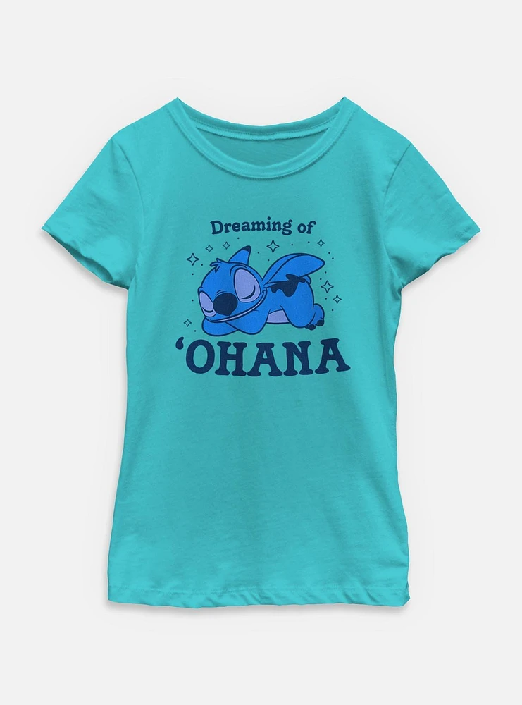 Disney Lilo & Stitch Dreaming Of Ohana Youth Girls T-Shirt