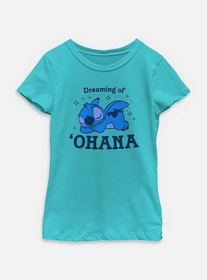 Disney Lilo & Stitch Dreaming Of Ohana Youth Girls T-Shirt