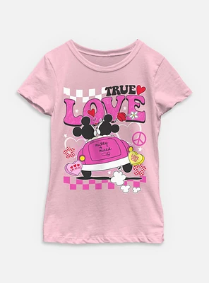 Disney Mickey Mouse & Minnie Love Bug Youth Girls T-Shirt