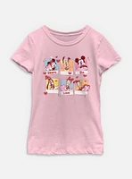Disney Mickey Mouse Share The Love Polaroids Youth Girls T-Shirt
