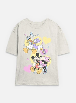 Disney Mickey Mouse Couple Of Loves Womens Skimmer T-Shirt