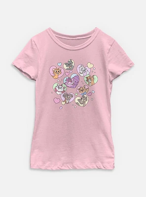 Disney Channel Cat Hearts Youth Girls T-Shirt