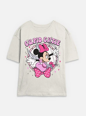 Disney Minnie Mouse Cupid Cutie Womens Skimmer T-Shirt