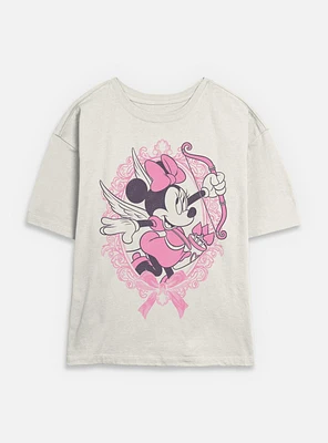 Disney Minnie Mouse Fancy Cupid Womens Skimmer T-Shirt