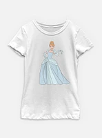 Disney Princesses Big Cinderella Youth Girls T-Shirt