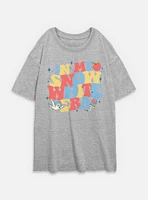 Disney Princesses My Snow Era Womens Oversized T-Shirt