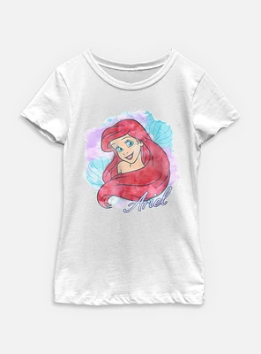 Disney Princesses Watercolor Ariel Youth Girls T-Shirt