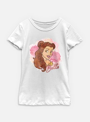 Disney Princesses Watercolor Belle Youth Girls T-Shirt