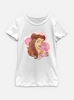 Disney Princesses Watercolor Belle Youth Girls T-Shirt