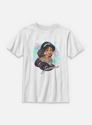 Disney Princesses Watercolor Jasmine Youth T-Shirt