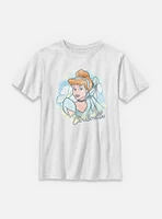 Disney Princesses Cinderella Watercolor Youth T-Shirt