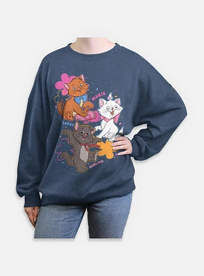 Disney The AristoCats Friends Womens Oversized Sweatshirt