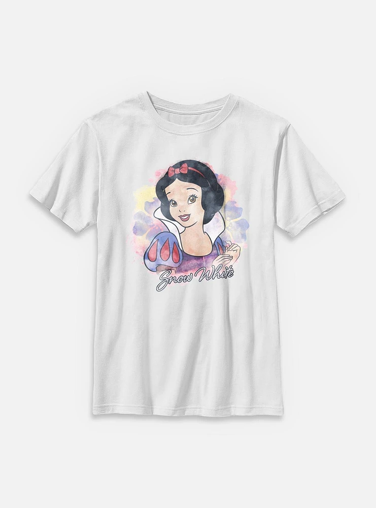 Disney Princesses Watercolor Snow White Youth T-Shirt