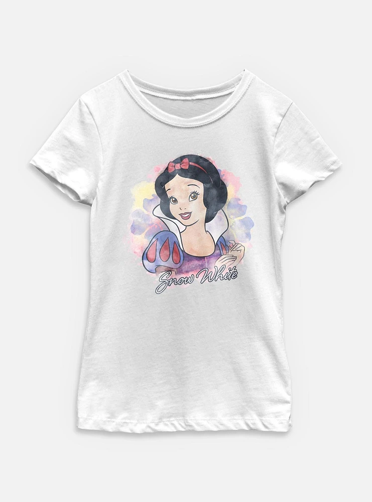 Disney Princesses Watercolor Snow White Youth Girls T-Shirt