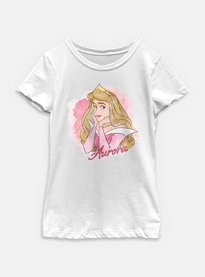 Disney Princesses Watercolor Aurora Youth Girls T-Shirt