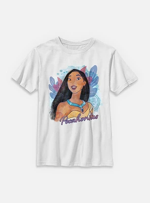 Disney Princesses Watercolor Pocahontas Youth T-Shirt