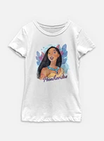 Disney Princesses Watercolor Pocahontas Youth Girls T-Shirt