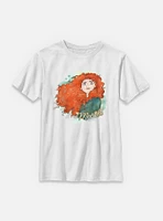 Disney Princesses Watercolor Merida Youth T-Shirt