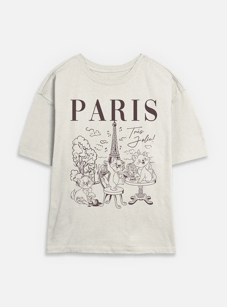 Disney The AristoCats Paris Destination Womens Skimmer T-Shirt