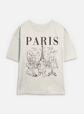 Disney The AristoCats Paris Destination Womens Skimmer T-Shirt