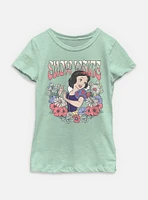 Disney Princesses Snow White Floral Wreath Youth Girls T-Shirt
