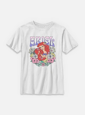 Disney Princesses Ariel Floral Wreath Youth T-Shirt