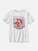 Disney Princesses Ariel Floral Wreath Youth T-Shirt
