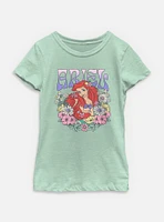 Disney Princesses Ariel Floral Wreath Youth Girls T-Shirt