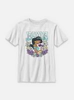 Disney Princesses Jasmine Floral Wreath Youth T-Shirt