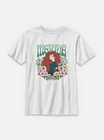 Disney Princesses Merida Floral Wreath Youth T-Shirt