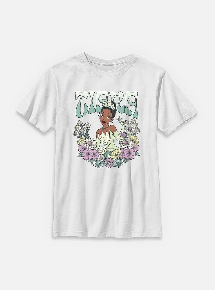 Disney Princesses Tiana Floral Wreath Youth T-Shirt