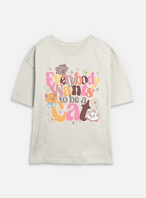 Disney The AristoCats Everybody Wants To Be A Cat Womens Skimmer T-Shirt