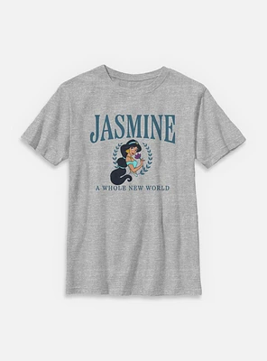 Disney Princesses Jasmine Collegiate Youth T-Shirt
