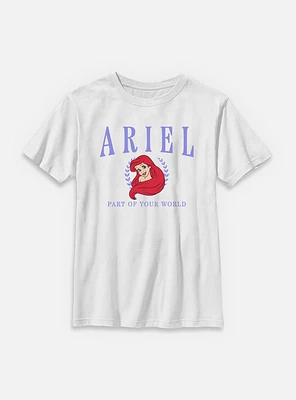 Disney Princesses Ariel Collegiate Youth T-Shirt
