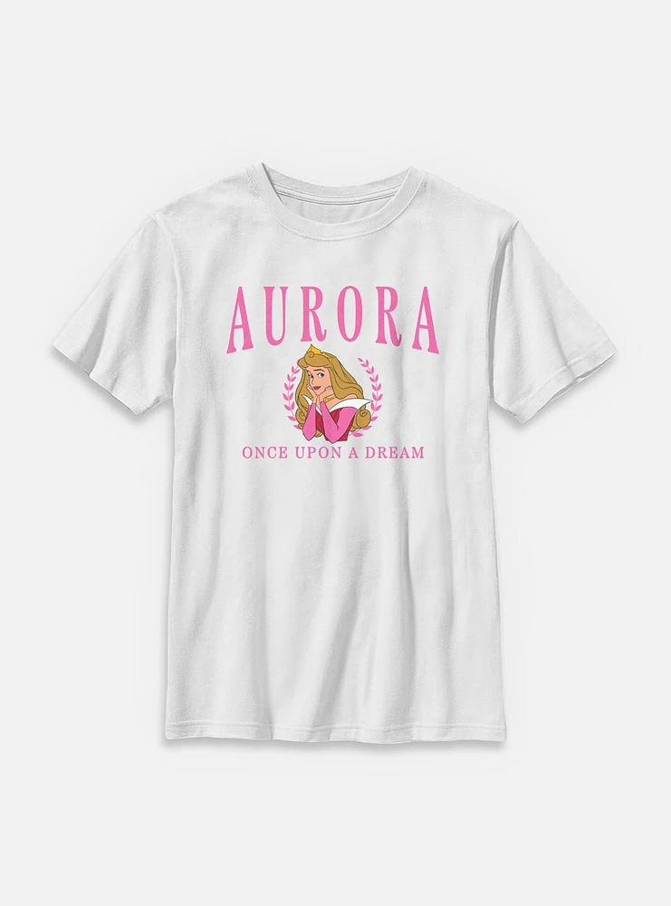 Disney Princesses Aurora Collegiate Youth T-Shirt