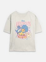 Disney The AristoCats Playing With Gramophone Womens Skimmer T-Shirt