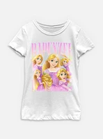 Disney Princesses Retro Rapunzel Youth Girls T-Shirt