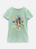 Disney Princesses Pocahontas Bow Icons Youth Girls T-Shirt