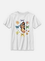 Disney Princesses Pocahontas Bow Icons Youth T-Shirt