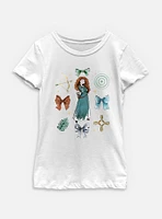 Disney Princesses Merida Bow Icons Youth Girls T-Shirt