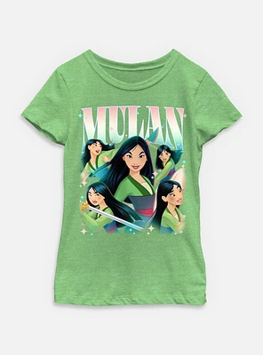 Disney Princesses Retro Mulan Youth Girls T-Shirt