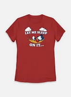 Disney Mickey Mouse Let Me Sleep On It Womens T-Shirt
