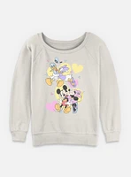 Disney Mickey Mouse Couple Of Loves Womens Slouchy Sweatshirt