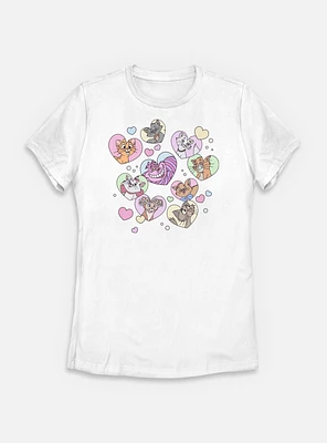 Disney Channel Cat Hearts Womens T-Shirt